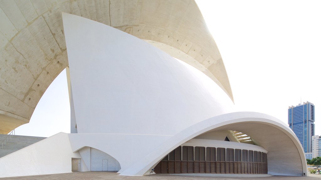 Auditorio de Tenerife fasiliteter samt moderne arkitektur