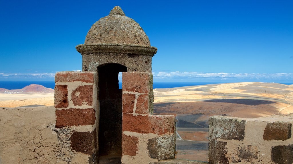 Santa Barbara Castle featuring desert views and a castle