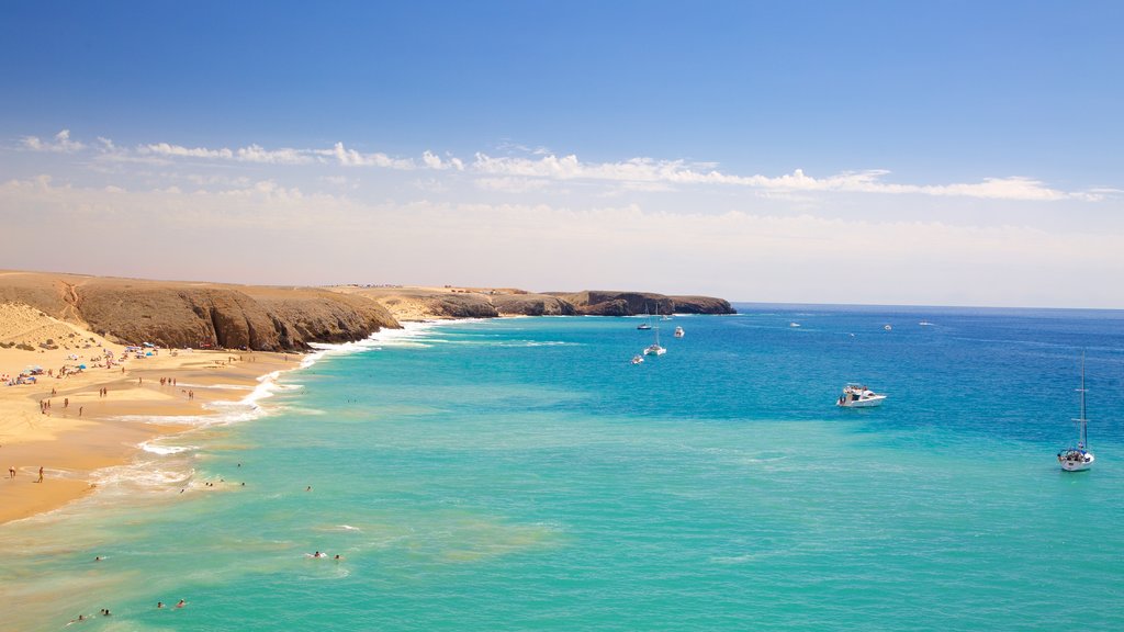 Papagayo Beach which includes general coastal views