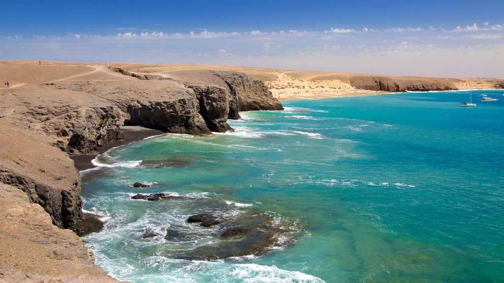 Papagayo Beach showing general coastal views and rocky coastline