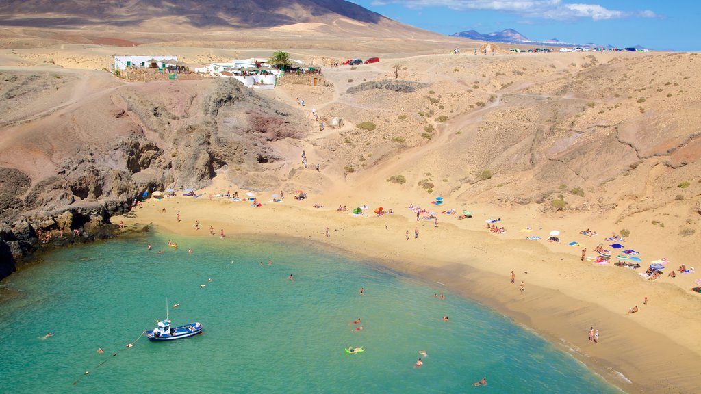 Playa de Papagayo ofreciendo una playa, vistas generales de la costa y escenas tranquilas