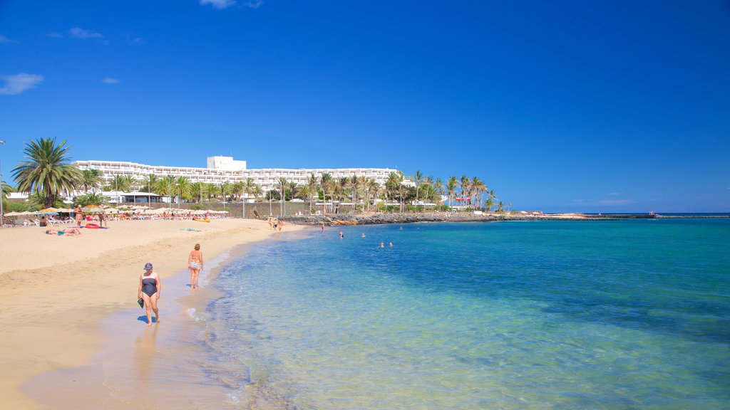 Las Cucharas Beach which includes a sandy beach and general coastal views