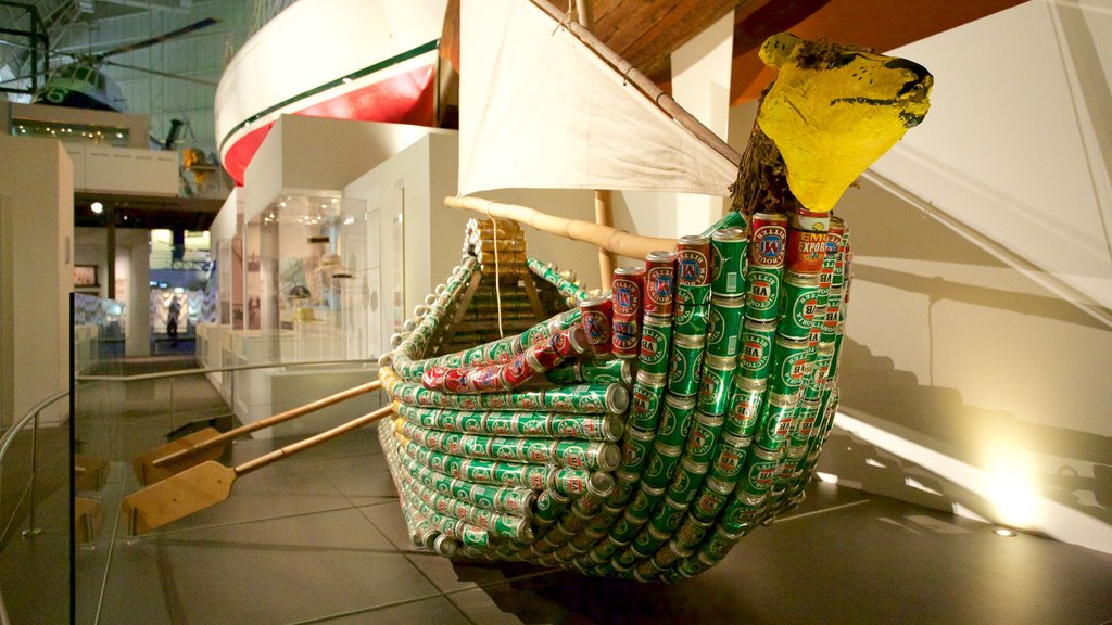 Australia National Maritime Museum showing art and interior views