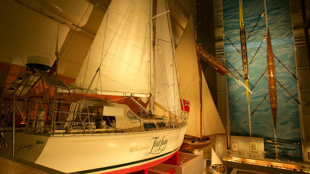 Australia National Maritime Museum showing interior views