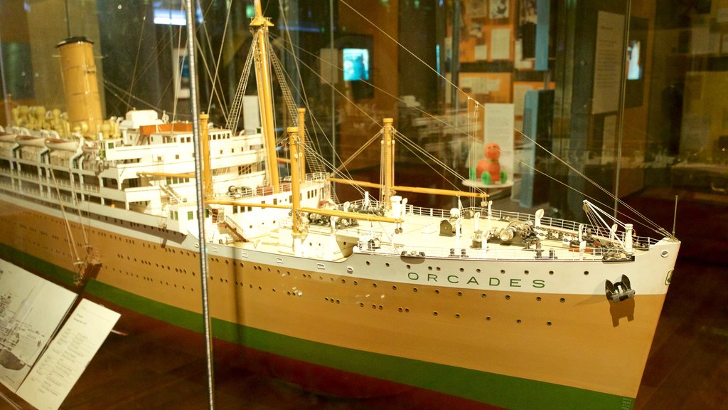 Australia National Maritime Museum featuring interior views