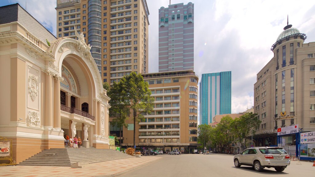 Ópera mostrando uma cidade e arquitetura de patrimônio