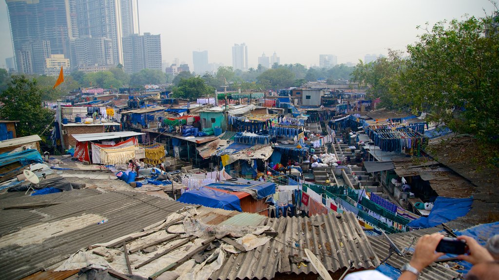 Dhobi Ghat que incluye una ciudad