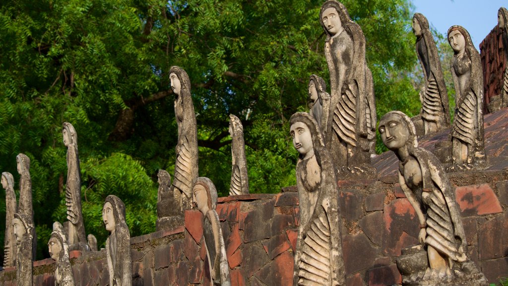 Rock Garden which includes outdoor art and a statue or sculpture