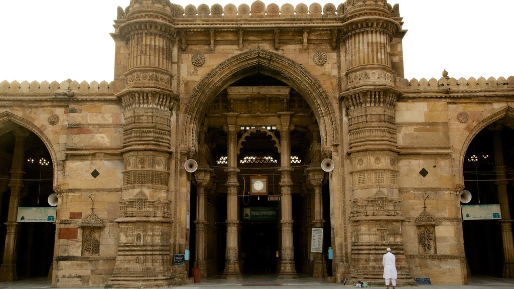 Mesquita de Jama Masjid caracterizando arquitetura de patrimônio, uma mesquita e elementos de patrimônio