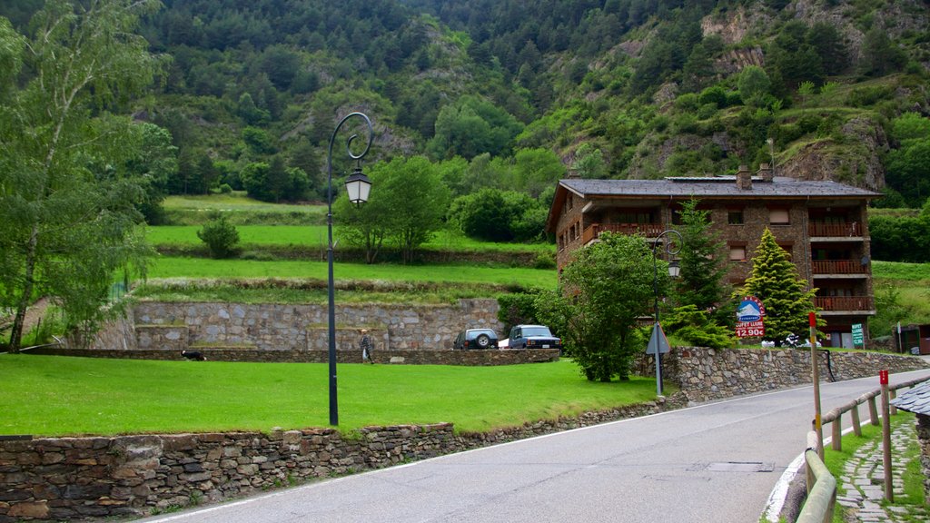 La Cortinada which includes forest scenes and a house