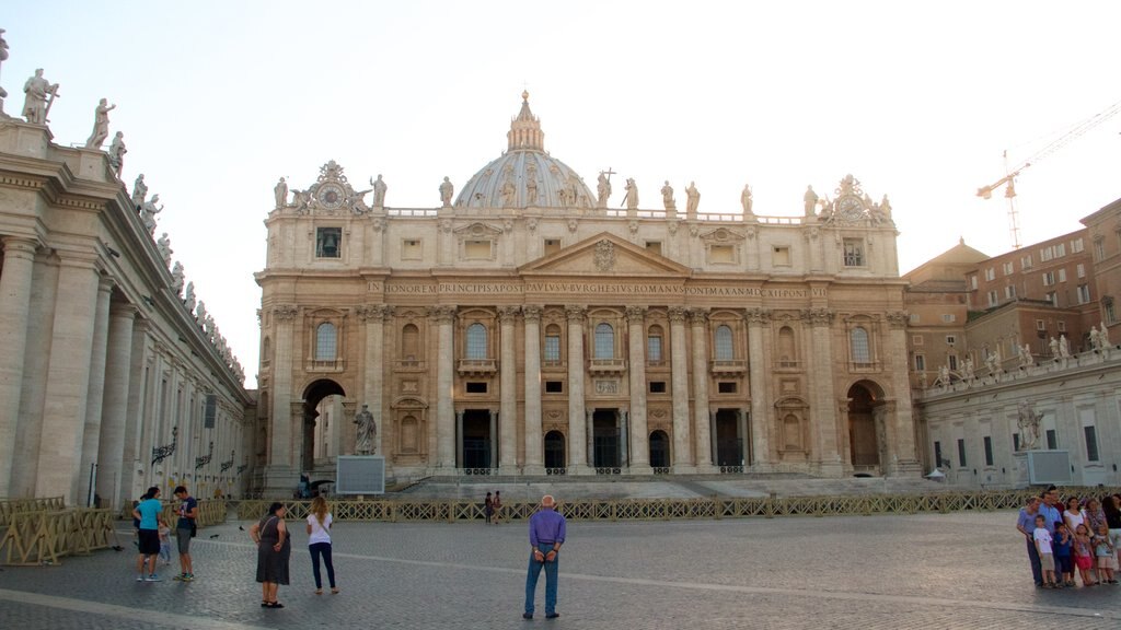 Rome showing a sunset, a square or plaza and street scenes