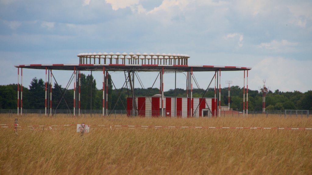 Tempelhof Park showing tranquil scenes and farmland