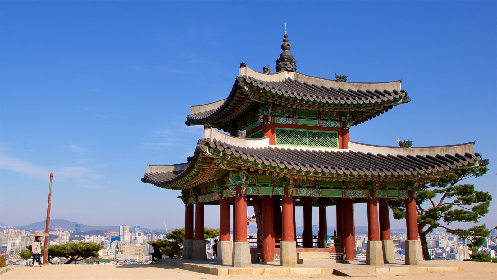 Gyeonggi toont een stad en historisch erfgoed
