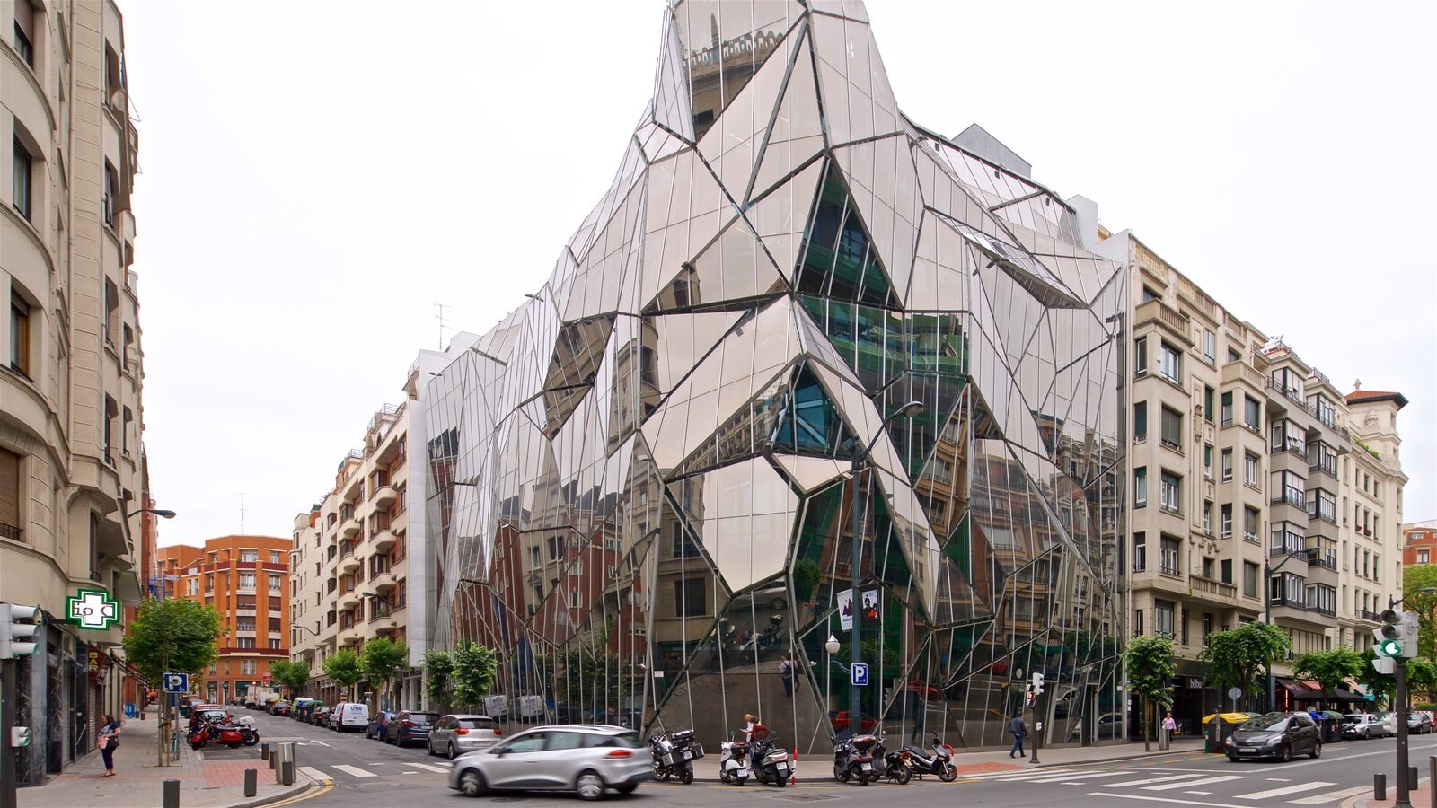 Bilbao which includes a city and modern architecture