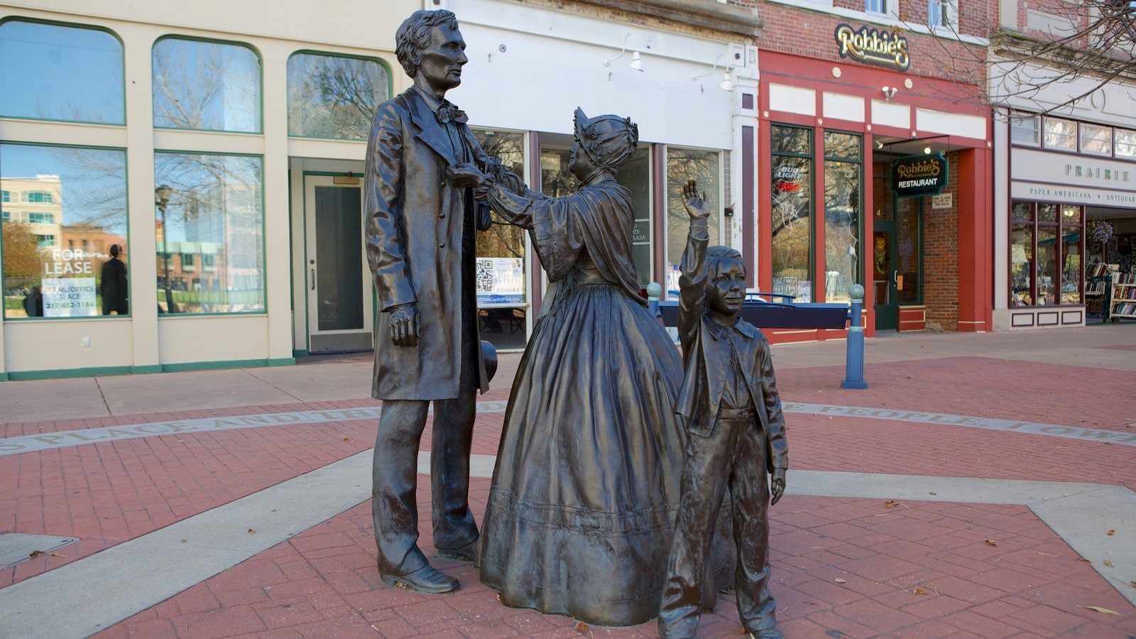 Springfield presenterar en staty eller skulptur