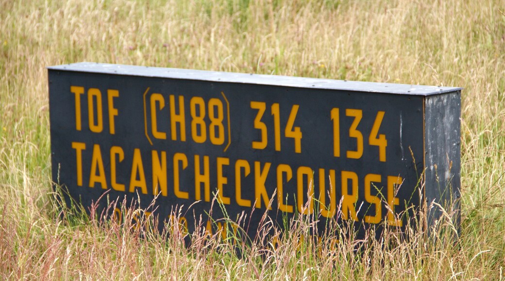 Tempelhof Park which includes signage