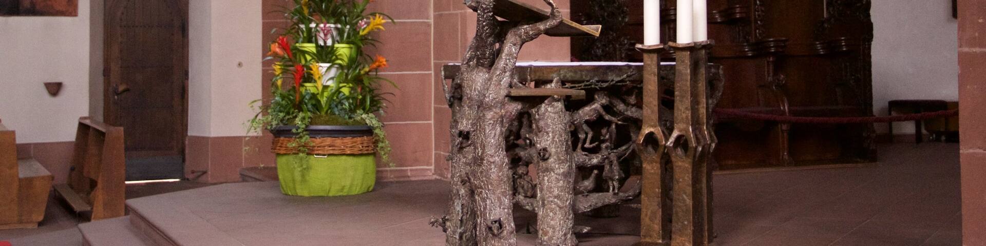 Frankfurt which includes a church or cathedral, interior views and religious aspects