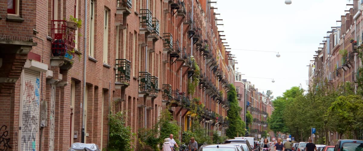 De Pijp inclusief historische architectuur, fietsen en straten