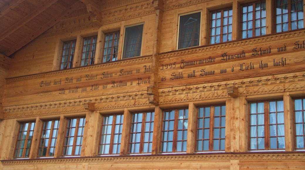 Bernese Alps showing heritage architecture