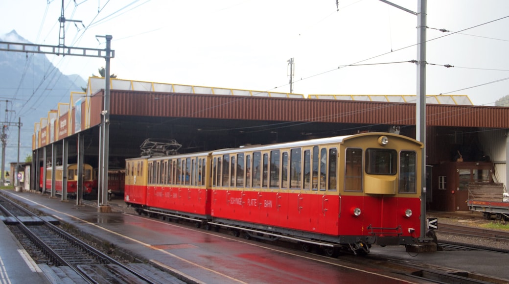 Wilderswil das einen Eisenbahnbetrieb