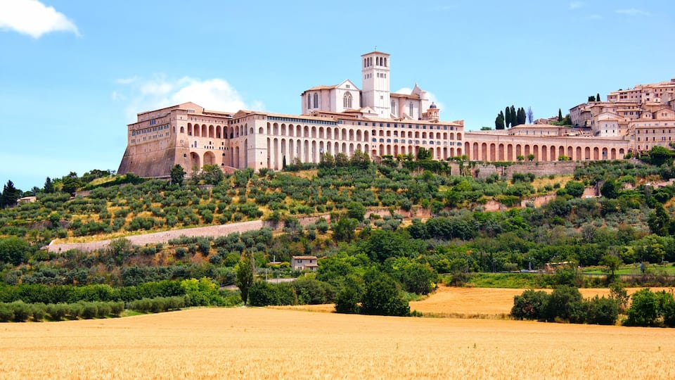 Assisi which includes tranquil scenes, heritage elements and heritage architecture