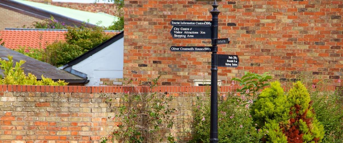 Ely which includes signage