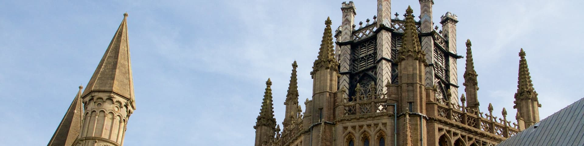 Ely Cathedral featuring heritage architecture, heritage elements and a church or cathedral