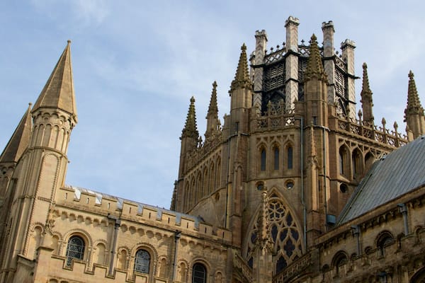 Ely Cathedral featuring heritage elements, heritage architecture and a church or cathedral