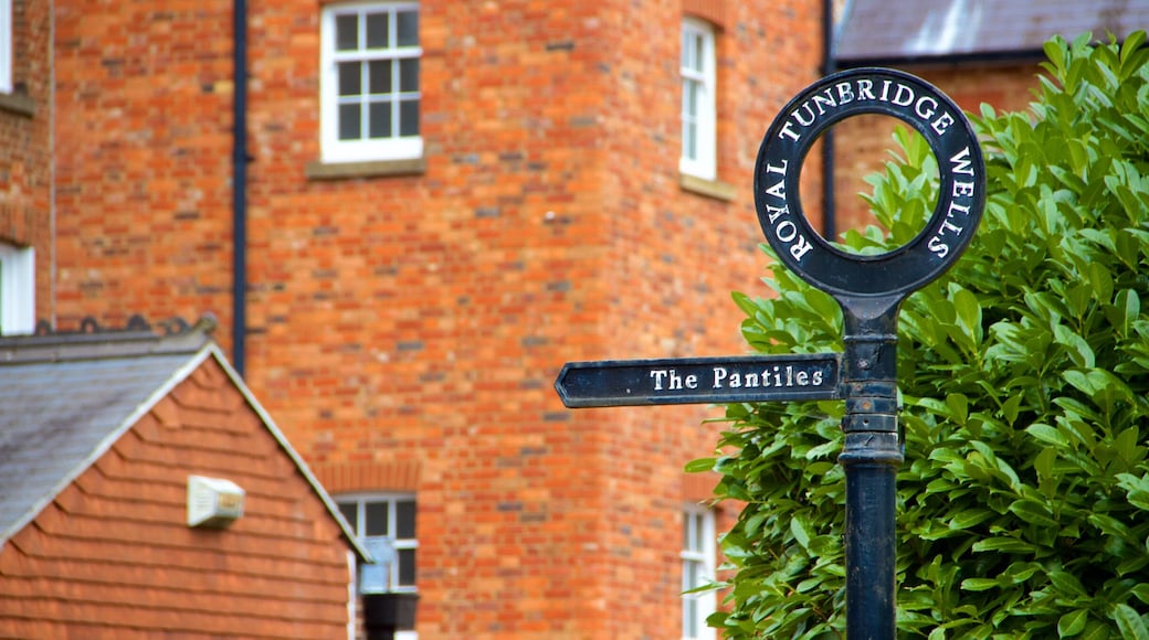 Royal Tunbridge Wells featuring signage