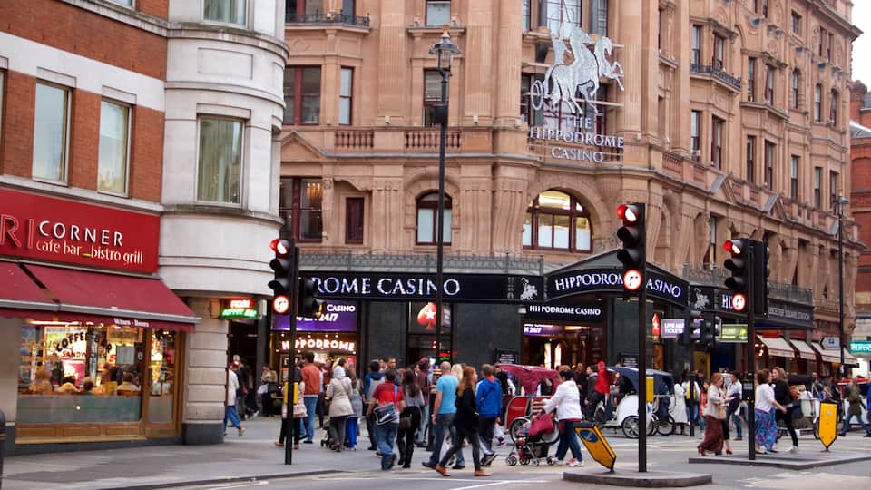 West End showing shopping, city views and a city