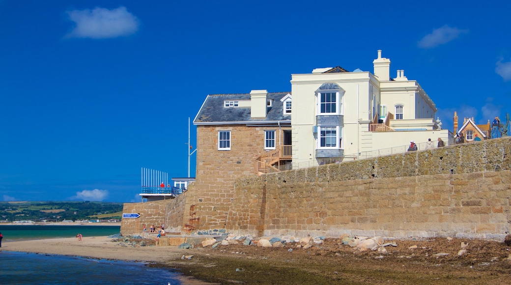 Marazion featuring a house, a sandy beach and general coastal views