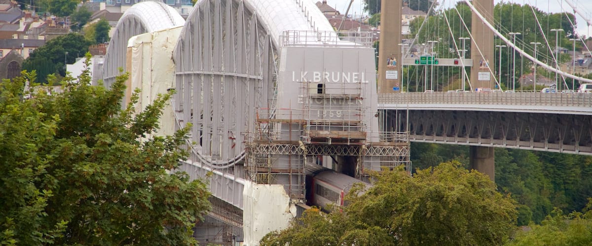 Saltash which includes a bridge