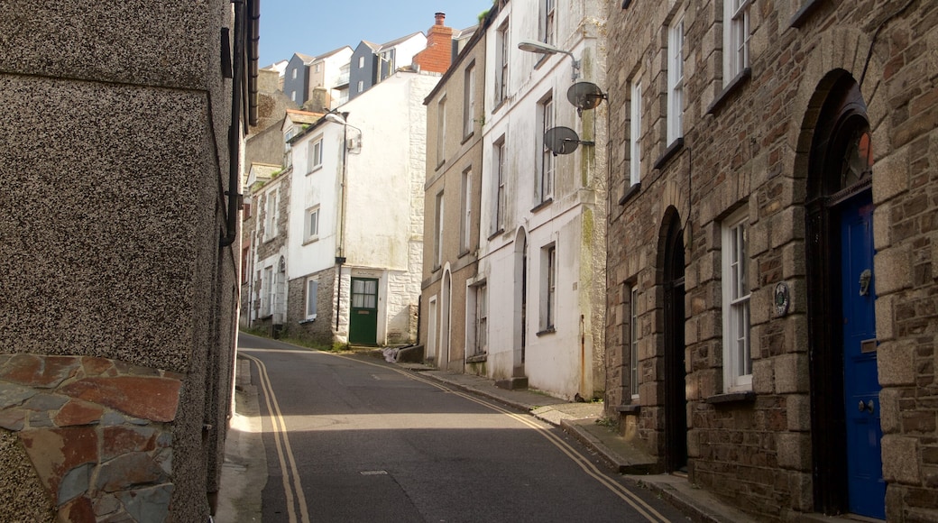 Mevagissey ofreciendo patrimonio de arquitectura