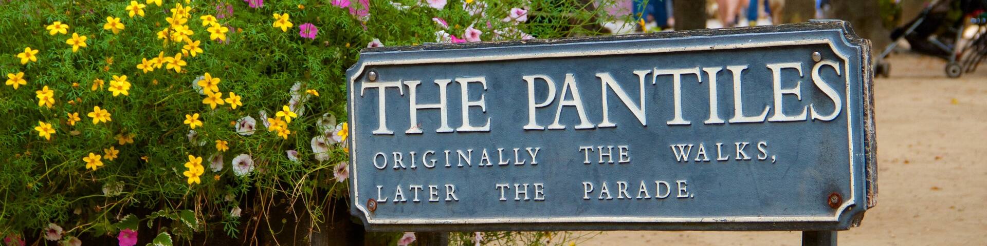Pantiles showing signage