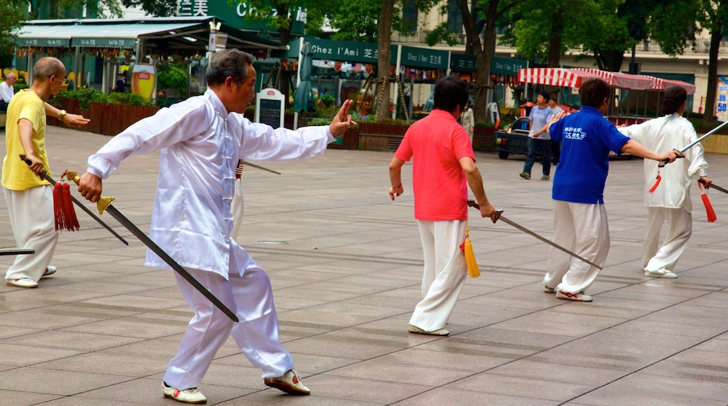 Nanjing Road Shopping District as well as a small group of people