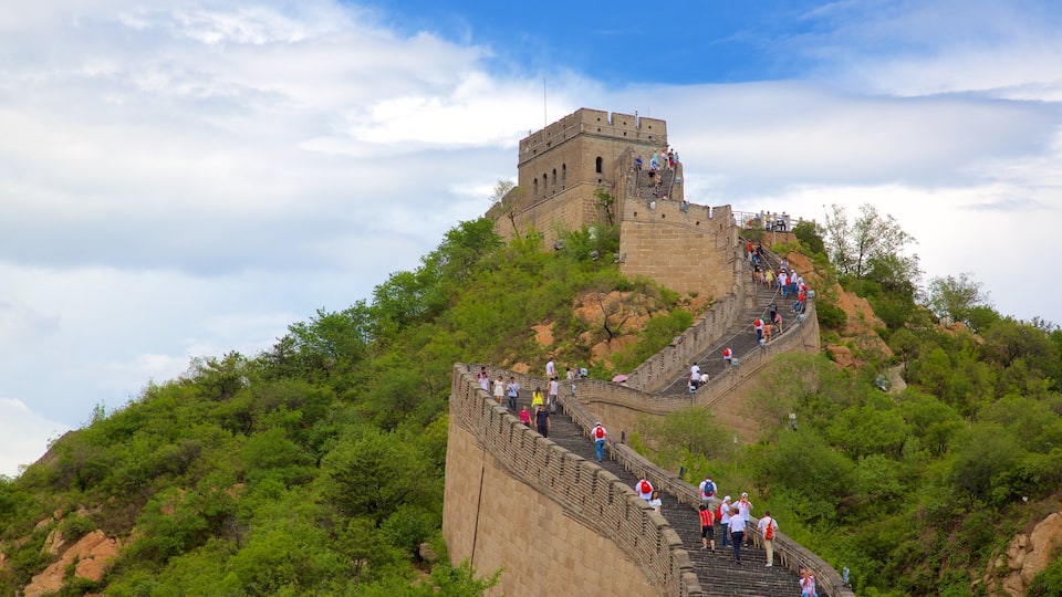 Beijing som omfatter et monument og kulturarvsgenstande såvel som en stor gruppe mennesker