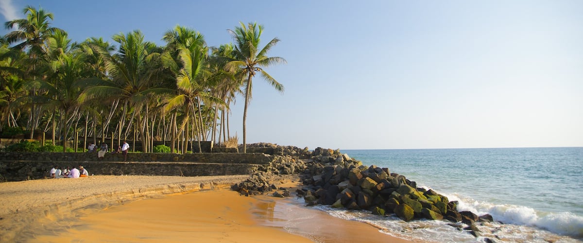 Thiruvananthapuram District which includes a beach