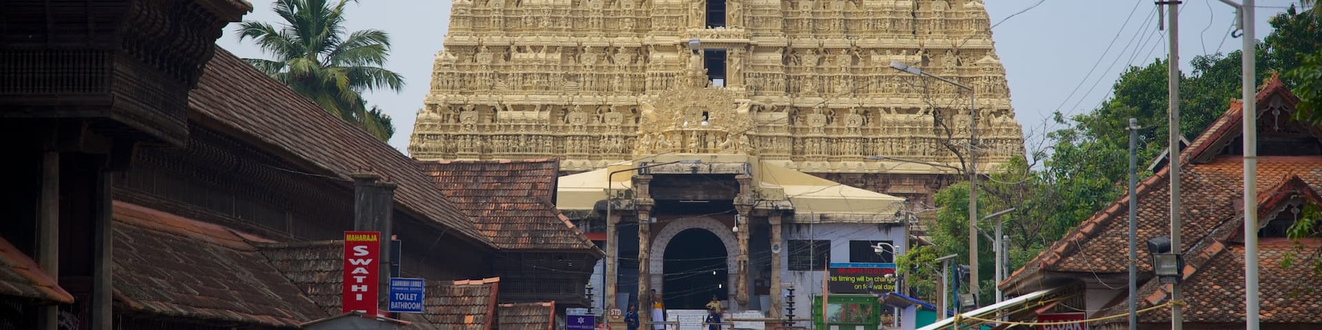 Padmanabhaswami Temple which includes street scenes and a temple or place of worship