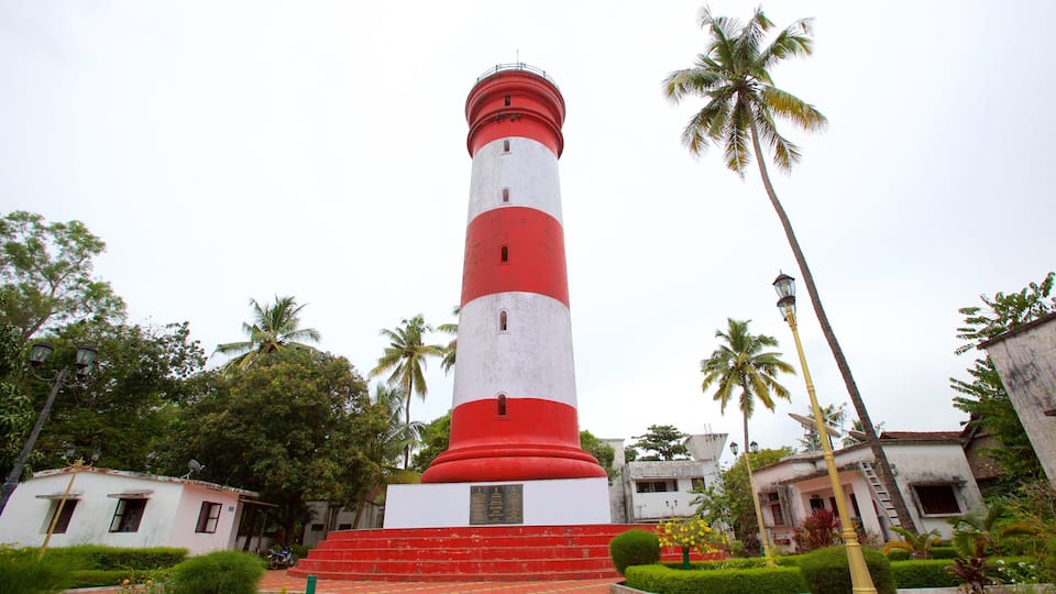 Alappuzha District which includes a lighthouse