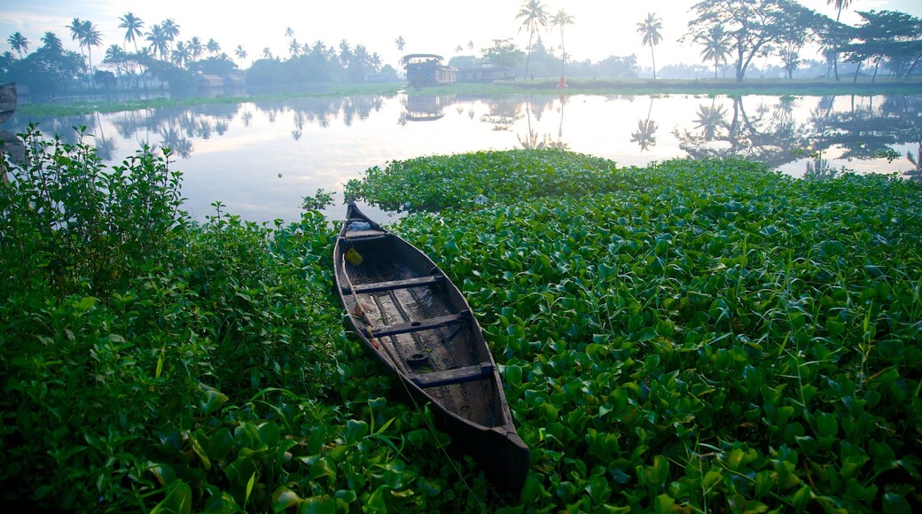 Quận Alappuzha có tính năng sông lạch