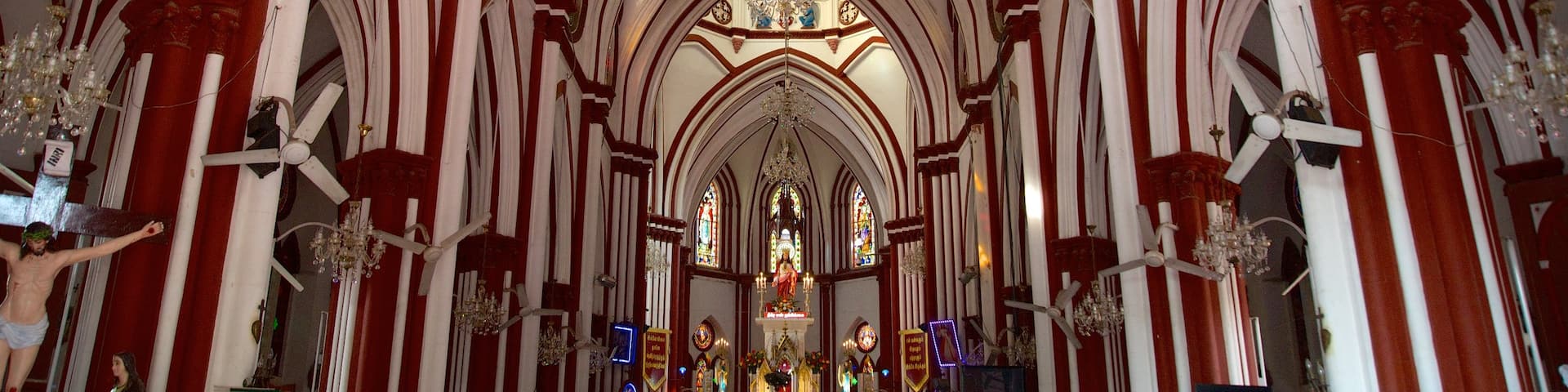 Sacred Heart of Jesus which includes a church or cathedral, heritage architecture and heritage elements