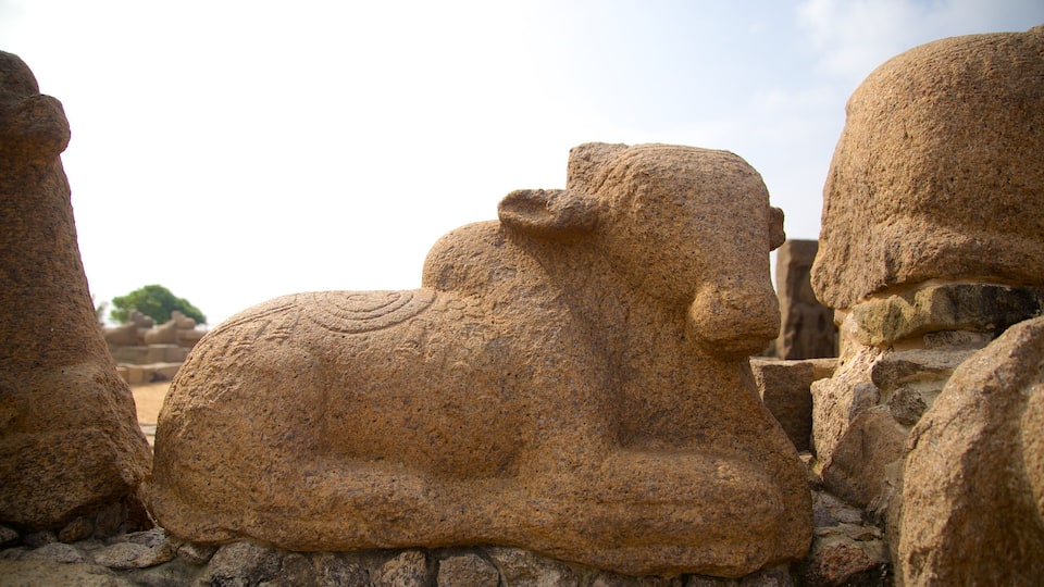 Shore Temple showing a ruin