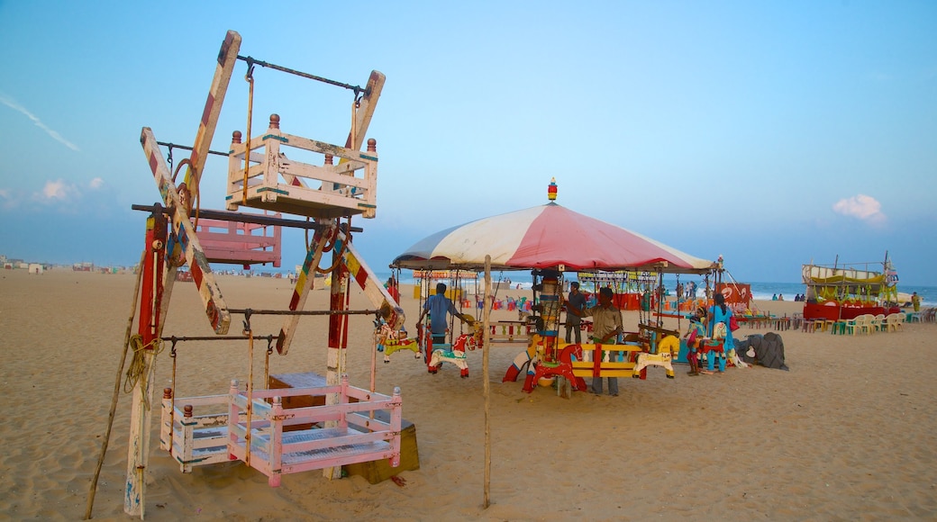 Elliot\'s Beach showing a playground