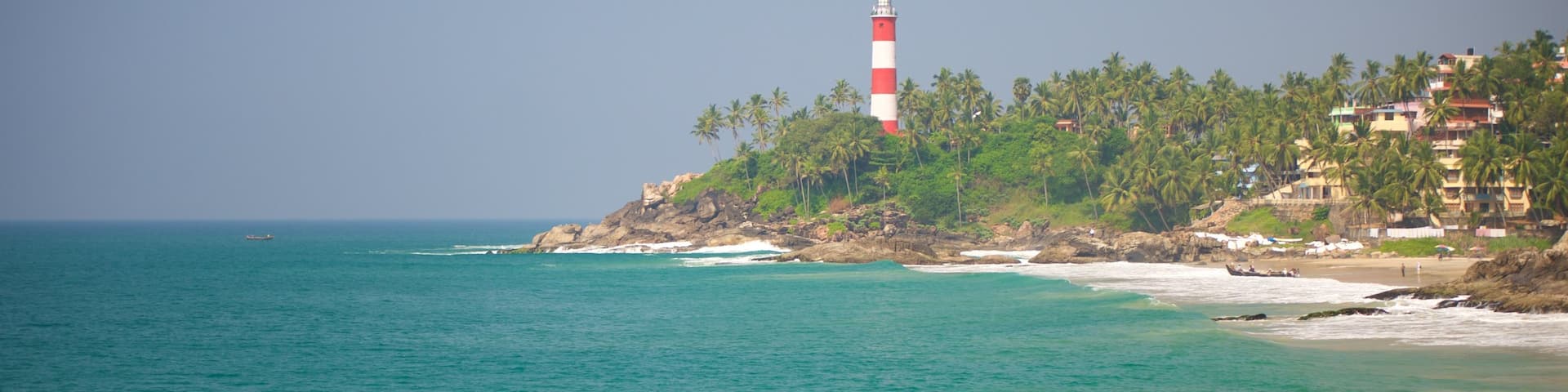 Vizhinjam Beach showing general coastal views