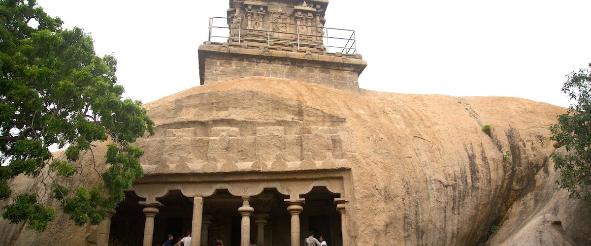 Chennai featuring heritage elements as well as a small group of people