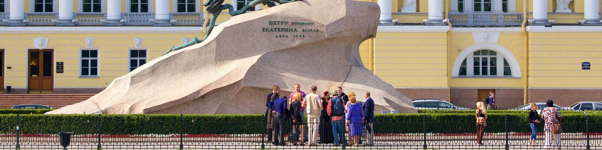 Bronze Horseman which includes a statue or sculpture