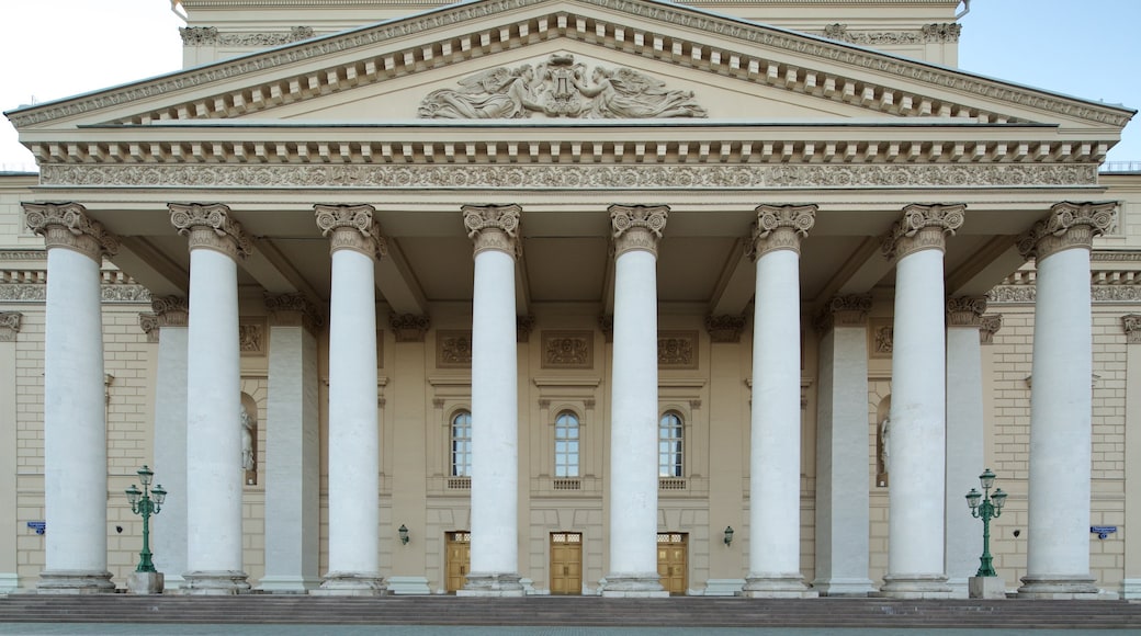 Bolsjojtheater toont historische architectuur