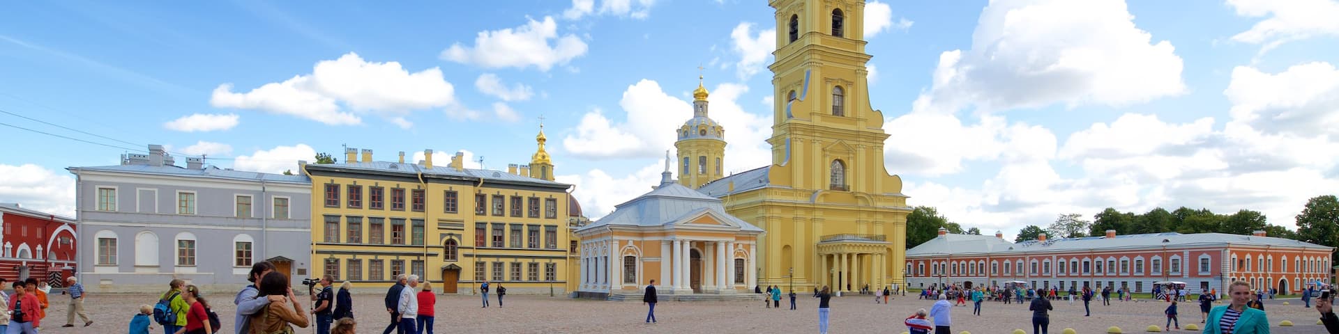 Peter and Paul Fortress featuring heritage architecture and a square or plaza