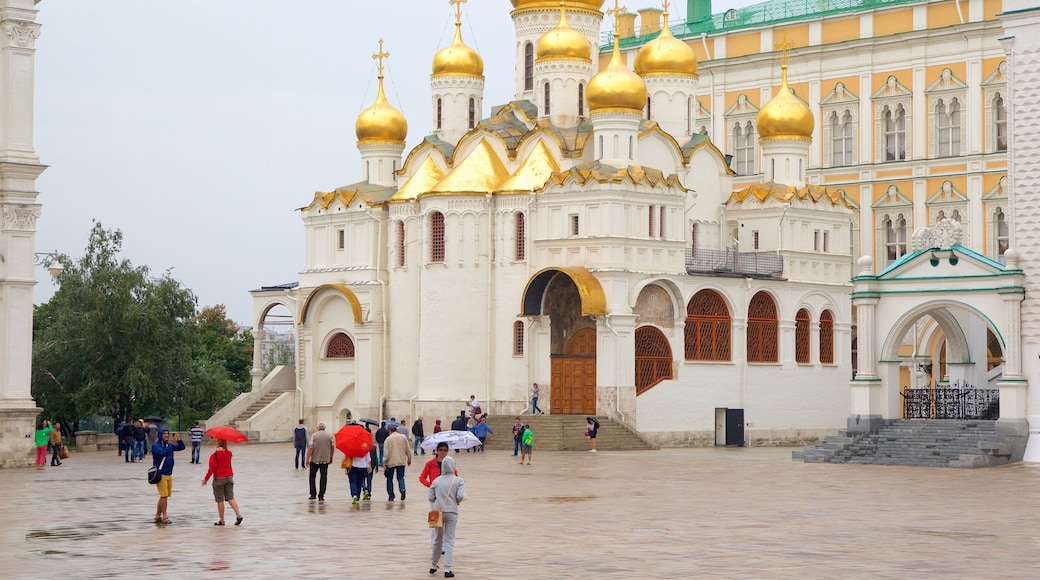 Cathedral of the Annunciation which includes heritage architecture and a square or plaza