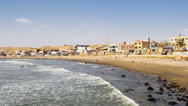 Trujillo which includes tranquil scenes and a sandy beach